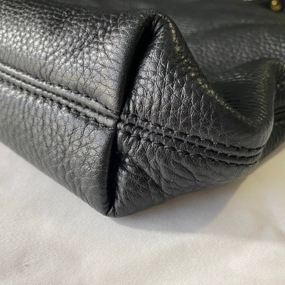 Michael Kors Pebbled Leather Black Crossbody Hobo Bag Purse EUC - Picture 8 of 10